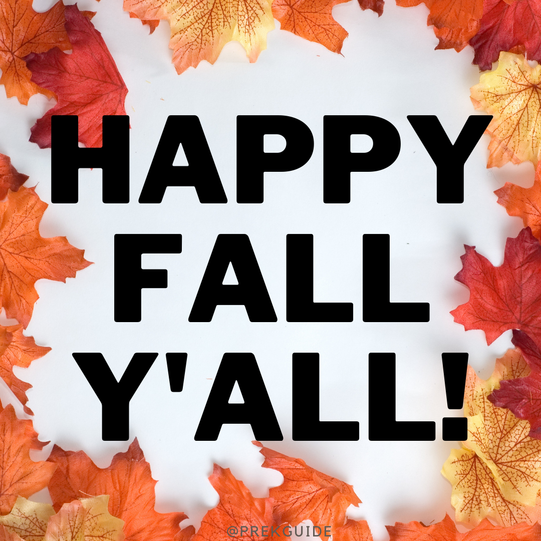 Happy Fall Y'all!